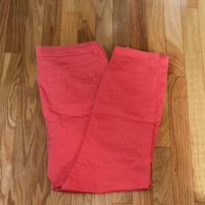 d. jeans Women's Vibrant Coral Skinny Jeans